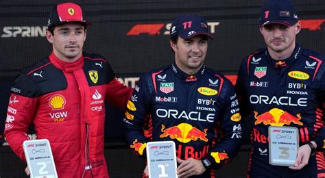 Pérez overtakes Leclerc to win F1 sprint in Azerbaijan